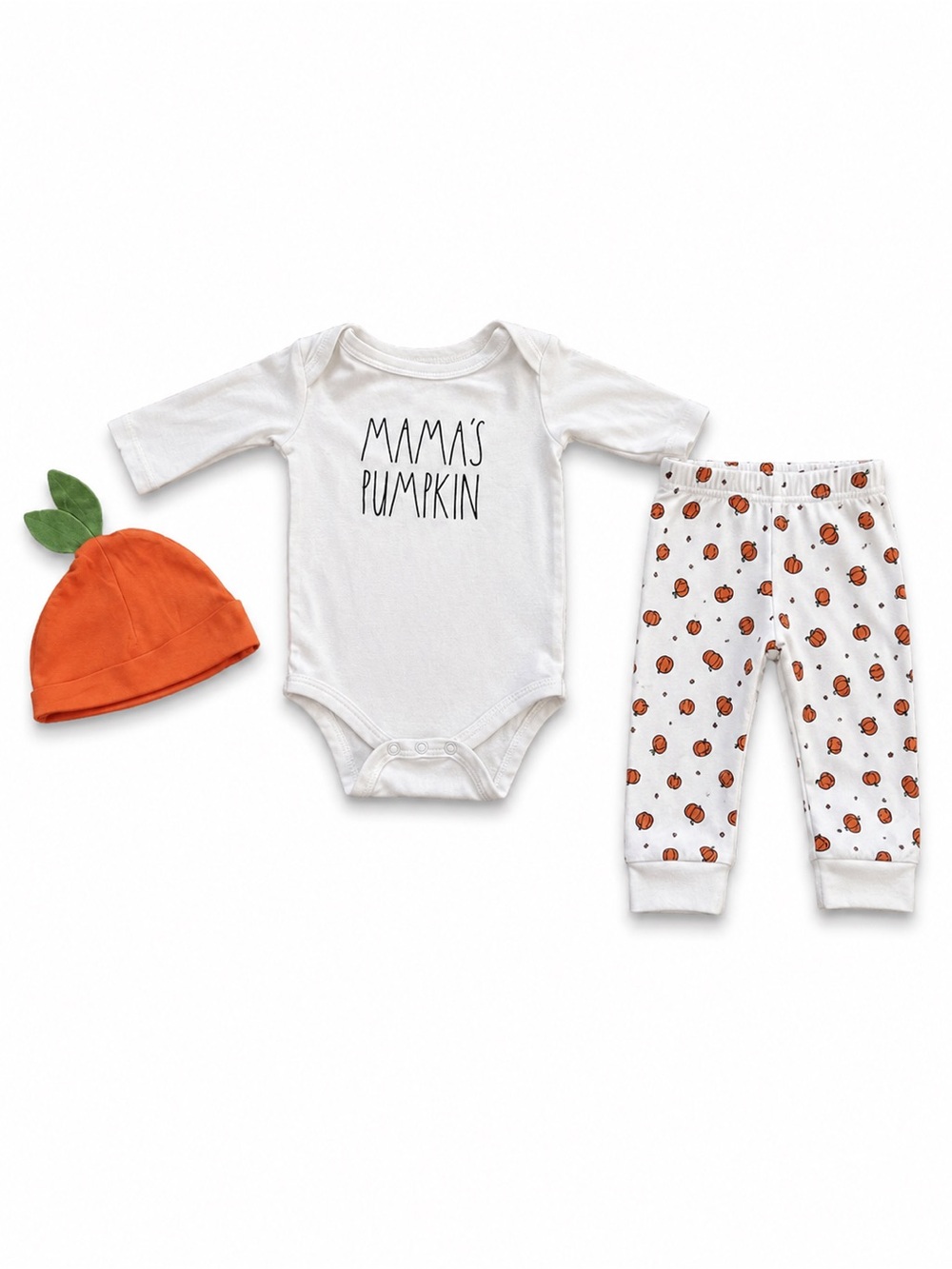 Rae Dunn Mama’s Pumpkin Halloween Baby 3-Piece Set 6-9M